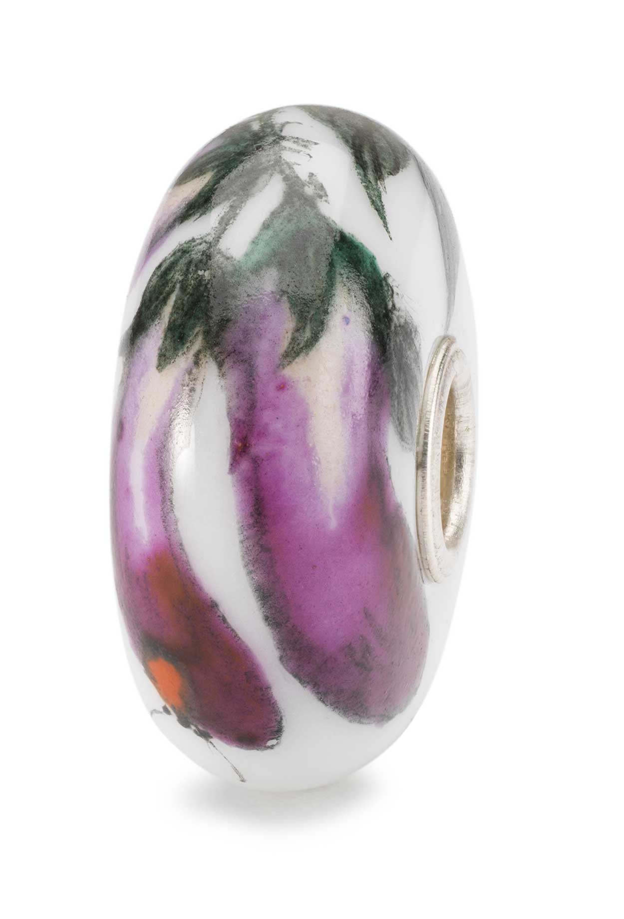 Bild von Zarte Aubergine Porzellan Bead  TCHBE-30007