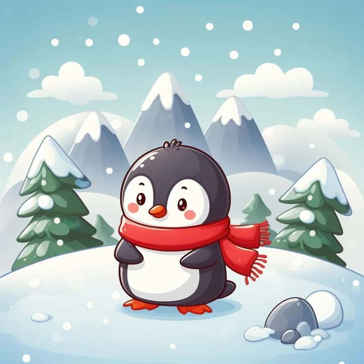 Bild von SPECIAL WINTER UNIQUE MIT TIERMOTIV 4 Pinguin (Produktbild "Beispiel")