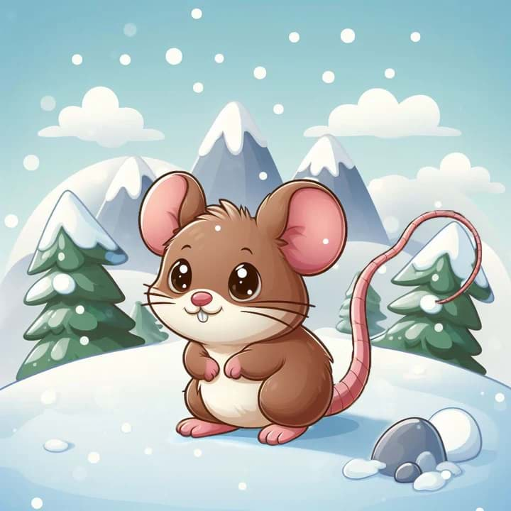 Bild von SPECIAL WINTER UNIQUE MIT TIERMOTIV 2 Maus (Produktbild "Beispiel")