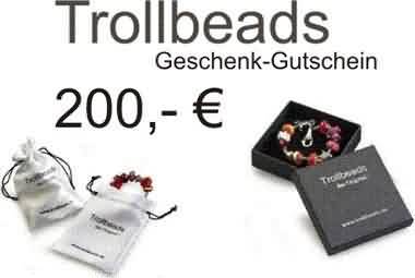 Bild von Trollbeads Geschenk - Gutschein 200,- €