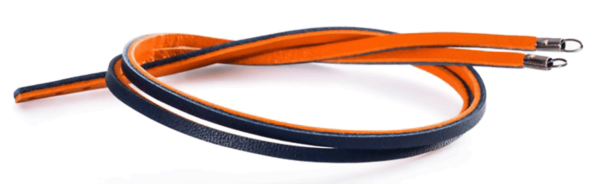 Bild von Leder Armband, Orange-Navy  TLEBR-0043  ,, RETIRED 2020"