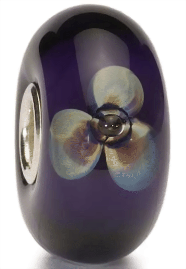 Bild von  Trollbeads Violette Blume  TGLBE-10075 / 61401 Retired 